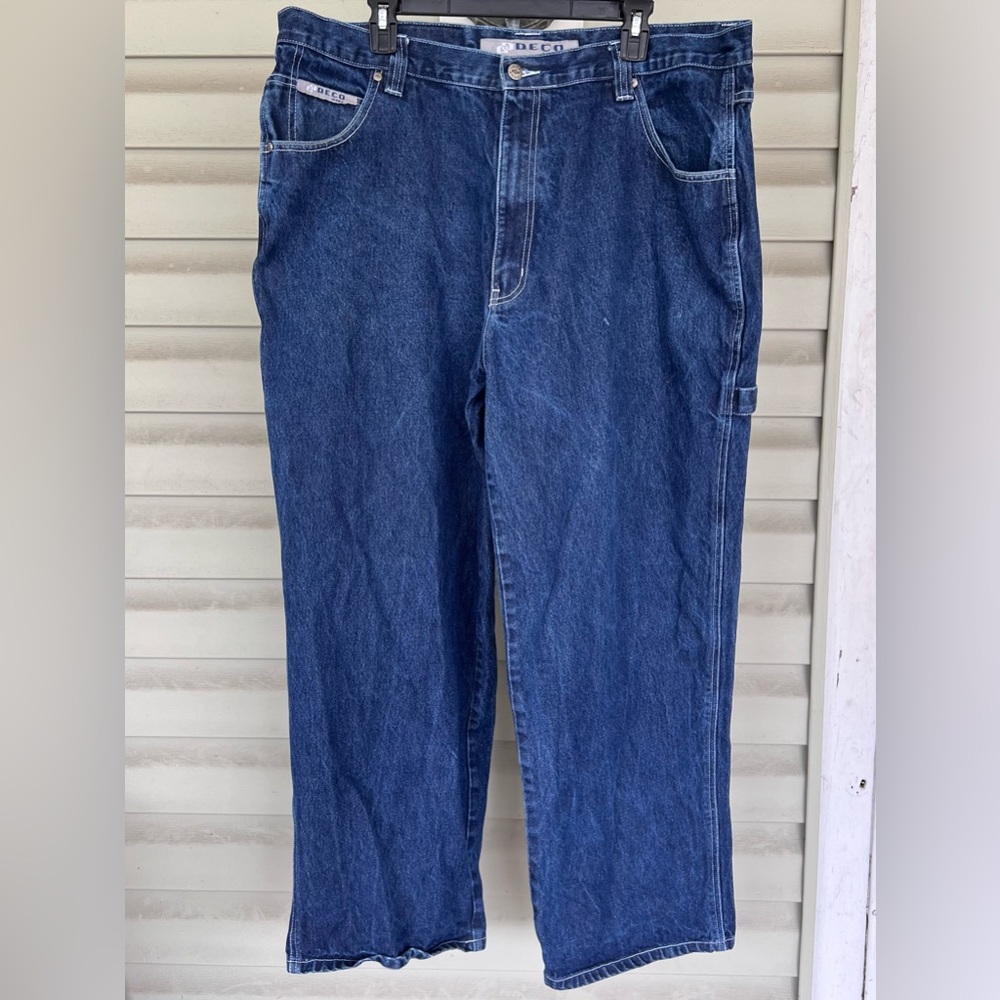 VTG 90s DECO Carpenter Jeans Mens 40x29.5-measured Relaxed Baggy Denim Hip Hop